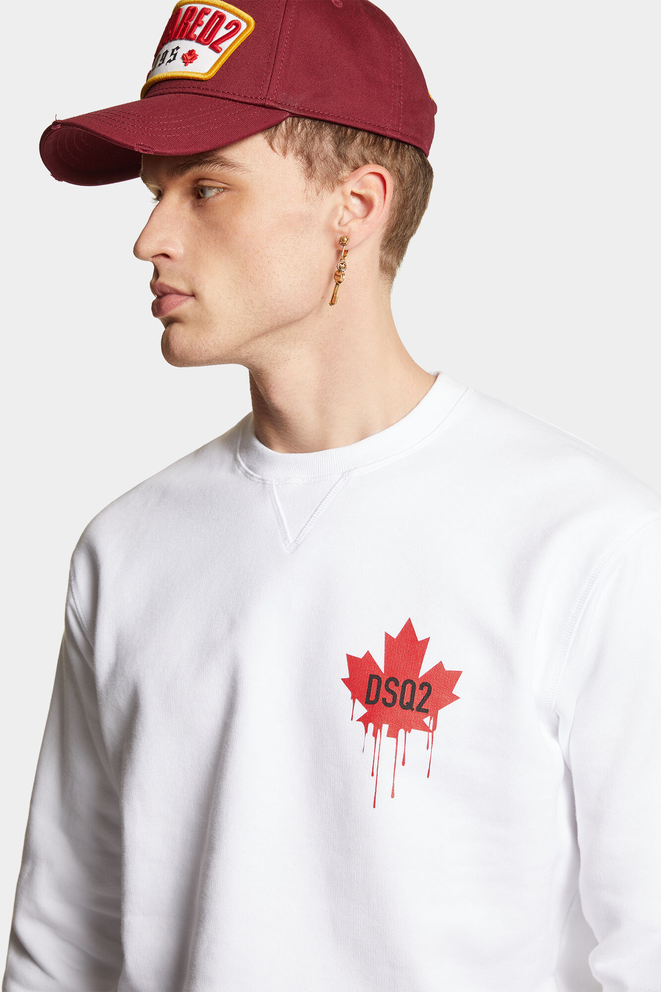 RED MAPLE LEAF COOL FIT CREWNECK SWEATSHIRT - immagine 3