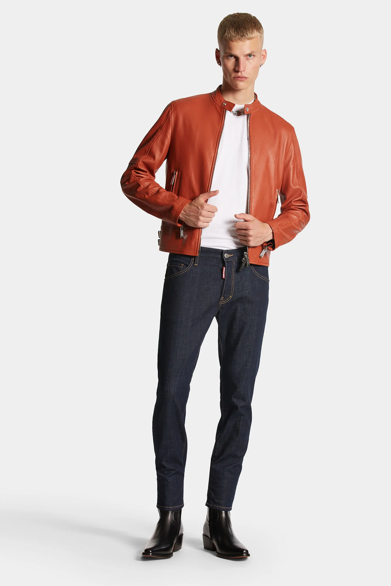 DARK RINCE WASH SKATER JEANS - immagine 3