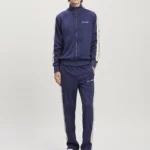 GIACCA TRACK LOGO CLASSICO (blu)
