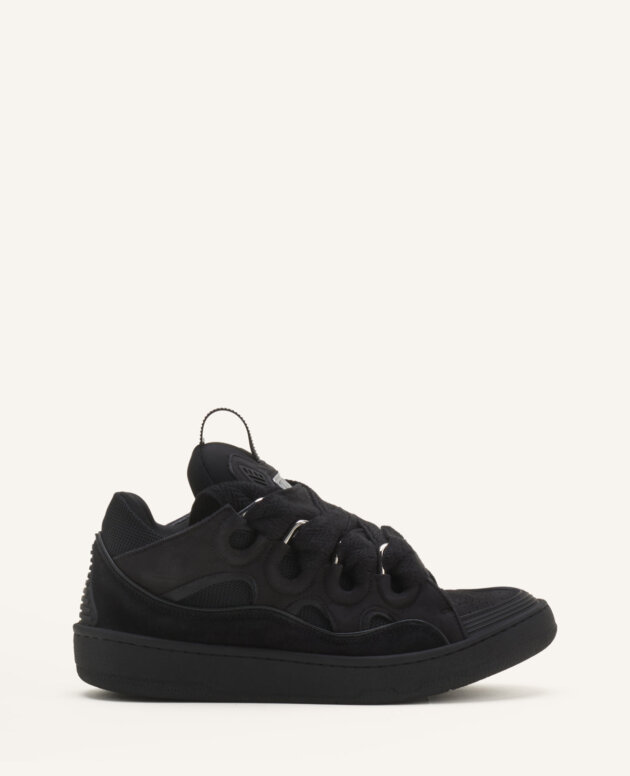 LANVIN sneakers in pelle black