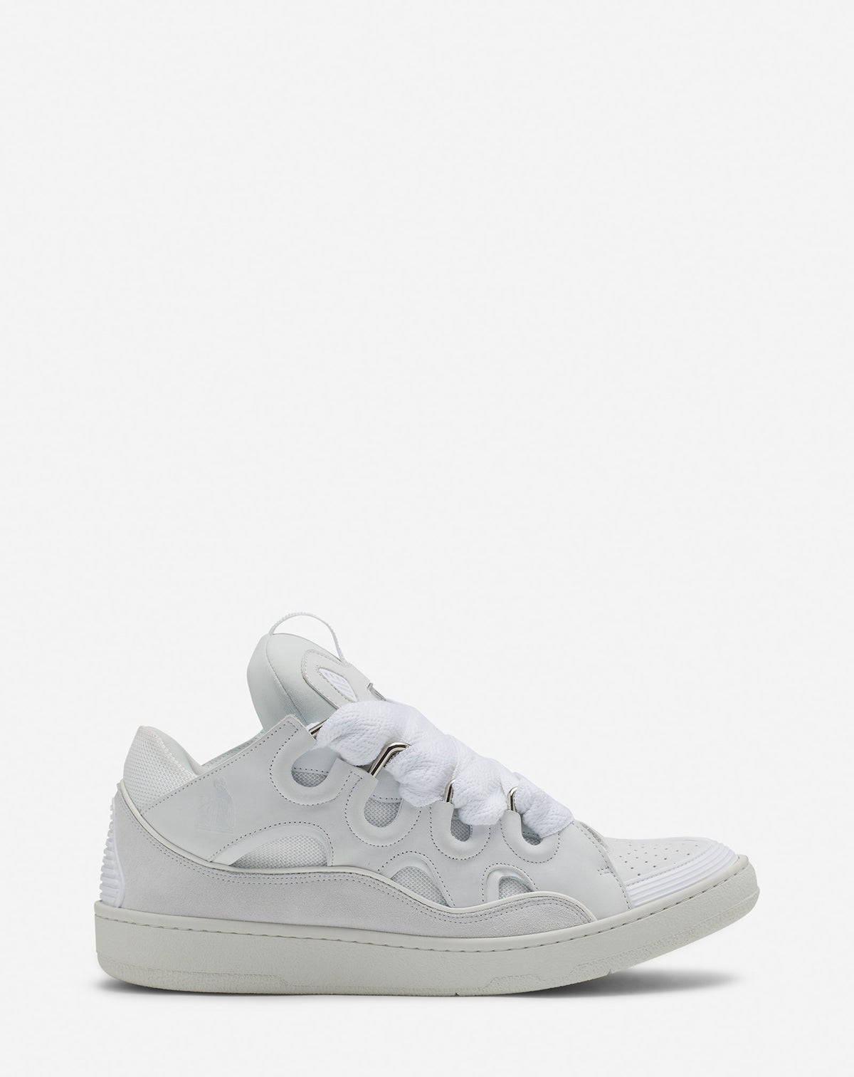 LANVIN sneakers in pelle white color uomo/donna - immagine 2