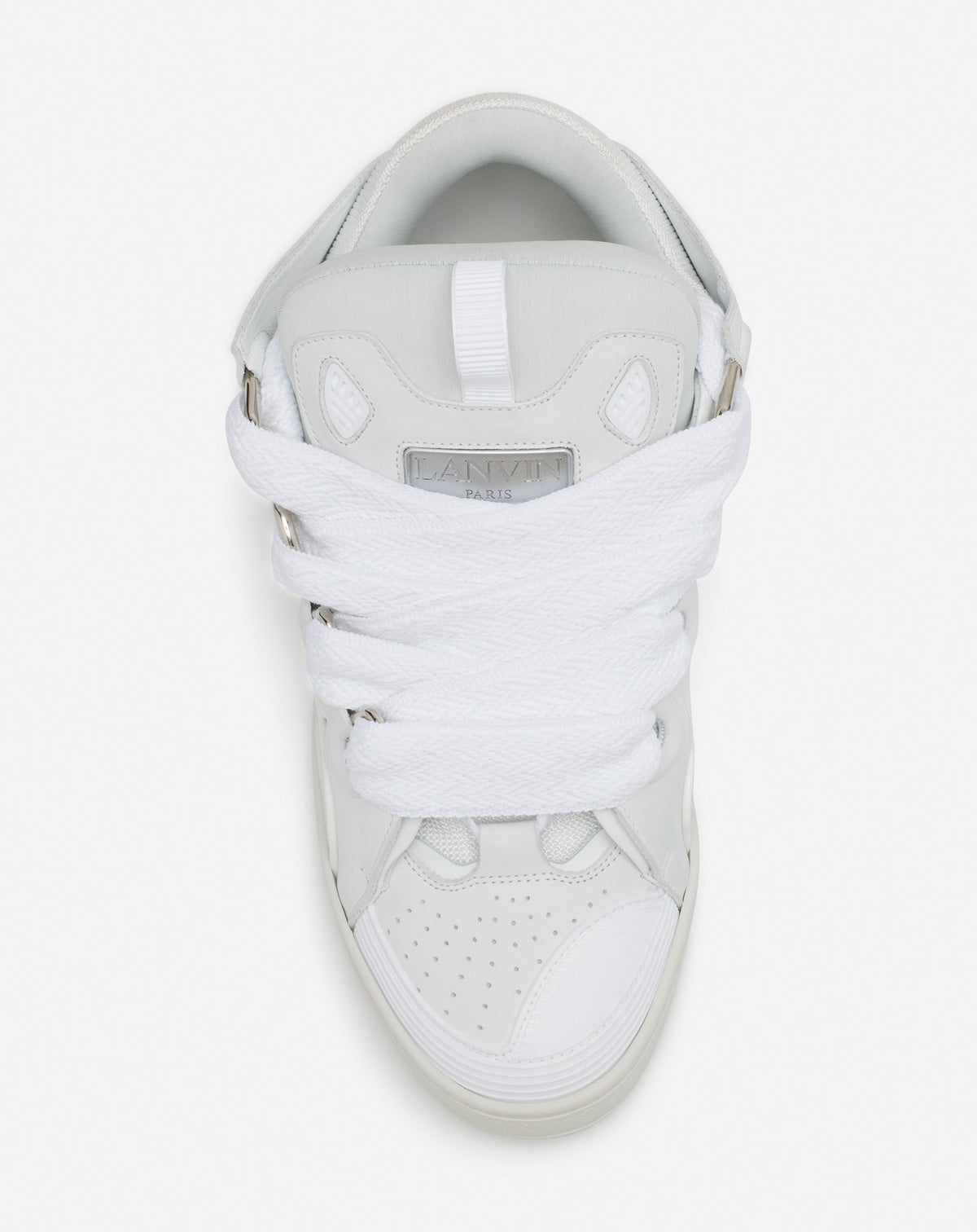 LANVIN sneakers in pelle white color uomo/donna - immagine 3