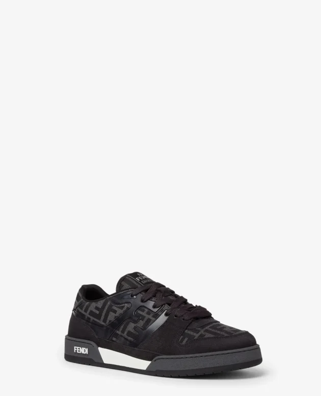 FENDI Sneaker Match nero e suede grigia