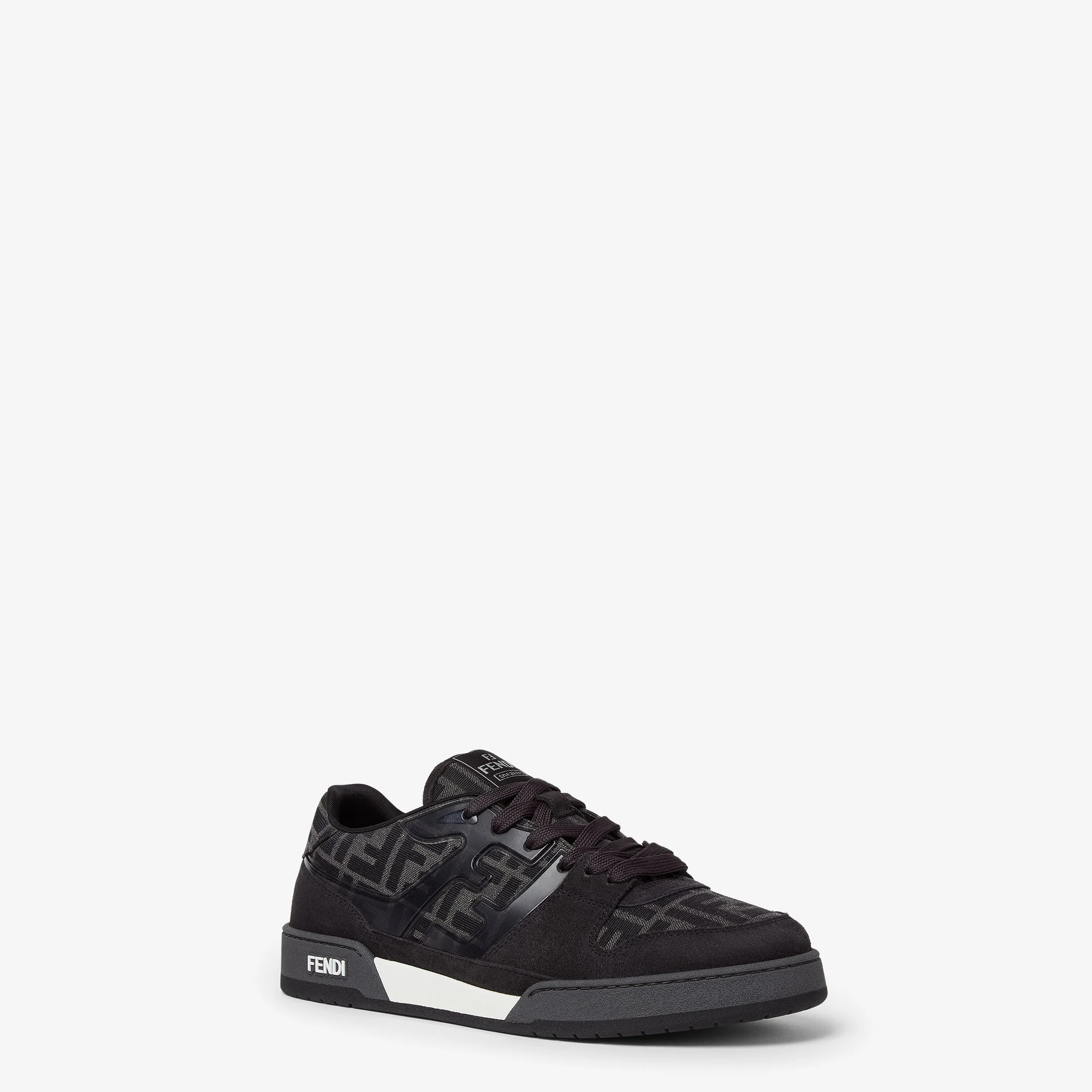 FENDI Sneaker Match nero e suede grigia